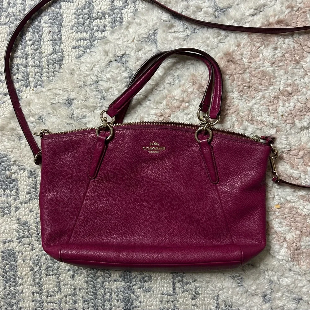 Coach F36675 Pebble Leather Small Kelsey Satchel - Picture 1 of 5